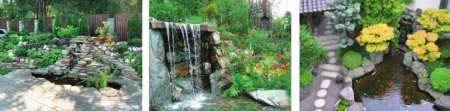 Искусственный водоём - украшение сада