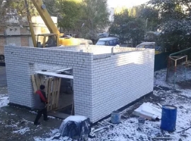 Строительство стен гаража