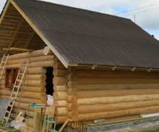 Строительство крыши бани