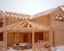 Зимние строительство дома