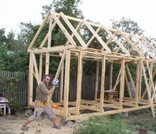 Пошаговая стройка садового домика для дачи