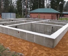 Строительство фундамента частного дома